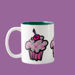 pink punk skull crossbones cupcake