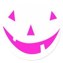 Pink Punkin Face stickers