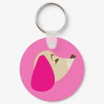 pink puppy button keychains by verybadboy pink puppy button keychains