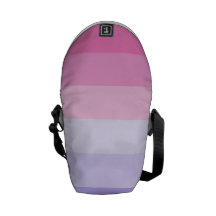 Pink, Purple, and Blue Ombre Messenger Bag