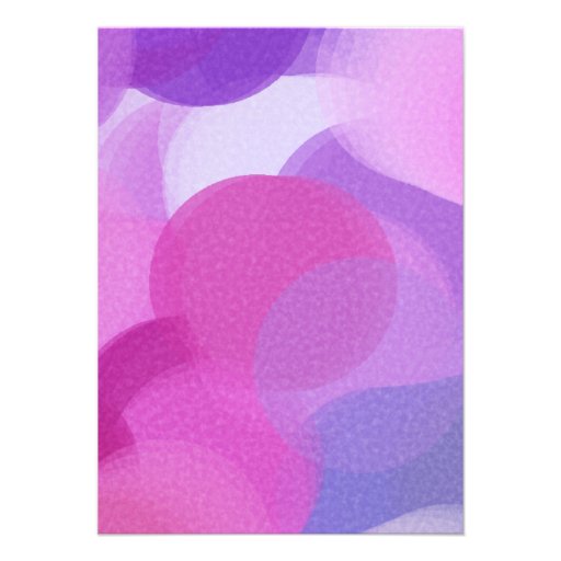 Pink Purple Art Party Paint Dots Invitation