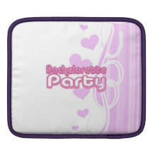 pink purple bachelorette wedding bridal party fun sleeve for iPads