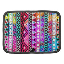 Pink Purple Bright Andes Abstract Aztec Pattern Planners