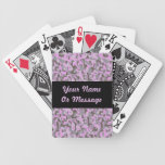 Pink Purple Camo Camoflage Military Hunter Design Card Decks