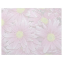 Pink Purple daisy chrysanthemums flowers Letterhead Template