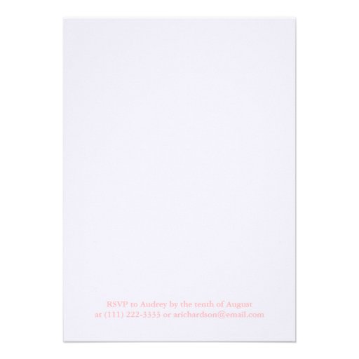 Pink Purple Floral First Communion Invitation