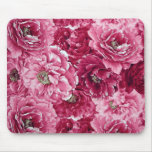 Pink Purple Floral Flower Oil Painting Mousepad