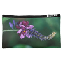 Pink Purple Flower on Flowering Kudzu Cosmetic Bags
