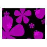 Pink Purple flowers Card