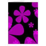 Pink Purple flowers Card