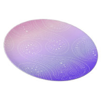 Pink purple gradient Swirls Plates