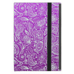 Pink Purple Gradient With White Floral Paisley iPad Mini Case