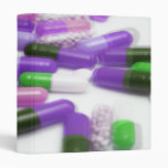 Pink Purple Green Pills Capsules binders