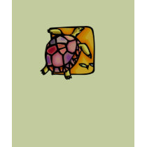 Pink & Purple mosaic style Turtle Tee t-shirts