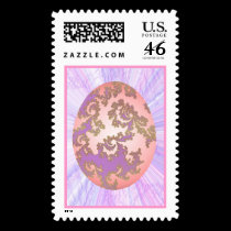 Pink & Purple Painted Egg stamps
