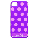 Pink/Purple Polka Dots - Personalize casemate cases