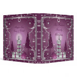 Pink Purple Silver Christmas Photo Album binders