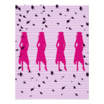 Pink&Purple Stripes Graduation Party Invite