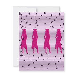 Pink&Purple Stripes 

Graduation Party Invite invitation