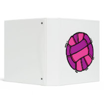 Pink & Purple Volleyball Binders