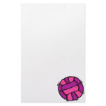 Pink &amp; Purple Volleyball Custom Stationery
