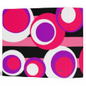 pink purple white dots Black Stripes