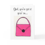 Pink Purse Birthday Card