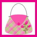 Pink Purse With Green Posters