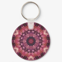 pink quilt keychain