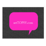 Pink Quote Custom Postcard