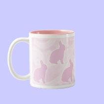 Pink Rabbit Mug mugs