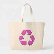 Pink Recycle Symbol Bags