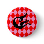 Pink &amp; Red Diamonds Mermaid Pin