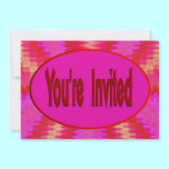 pink red invitations