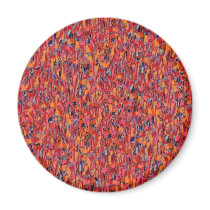 Pink Red Orange Confetti Speckled magnets by JuJuGarden Pink Red Orange Confetti Speckled magnets