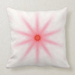 Pink Red Star Kaleidoscope Pattern Pillows