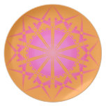 Pink Red Star plate
