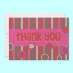 pink red thank you invitations