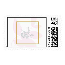Pink Religious Postage Stamp