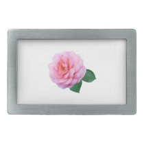 Pink Renaissance Rose Belt Buckles