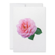 Pink Renaissance Rose invitations
