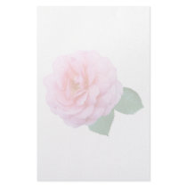 Pink Renaissance Rose stationery