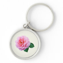 Pink Renaissance Rose keychains
