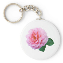 Pink Renaissance Rose keychains