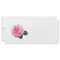 Pink Renaissance Rose rack cards