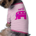 Pink Republican Elephant - Sarah Palin 2012 Doggie Tee