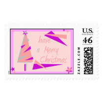 PINK RETRO CHRISTMAS STAMP