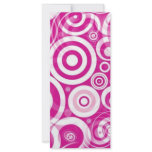 pink_retro_circles personalized rack card