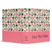 Pink Retro Graphic Binder by stationeryshop Pink Retro Graphic Binder