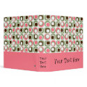 Pink Retro Graphic Binder